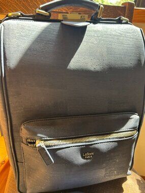 La Flore Paris LeBobo Navy Blue Cork Backpack (Unisex)